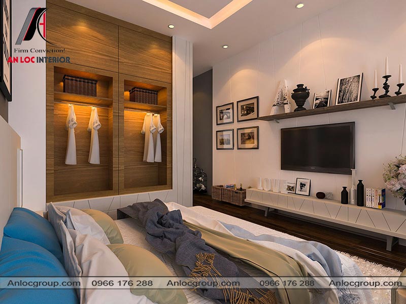 Mẫu thiết kế nội thất nhà ống tại Đà Nẵng phòng ngủ master